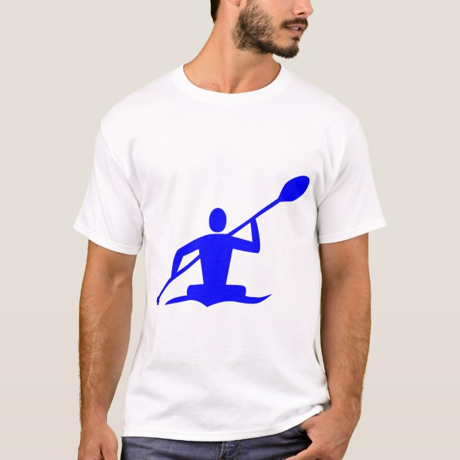 T-shirt Kayak - Bleu (Devant)