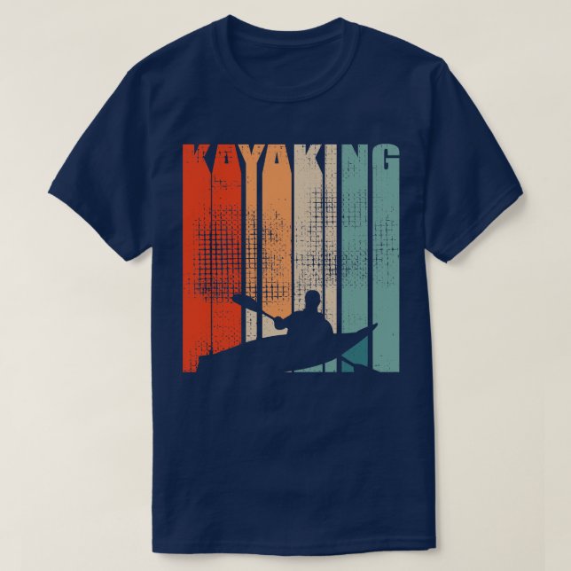 T-shirt Kayak Canoë Retro 3 (Design devant)