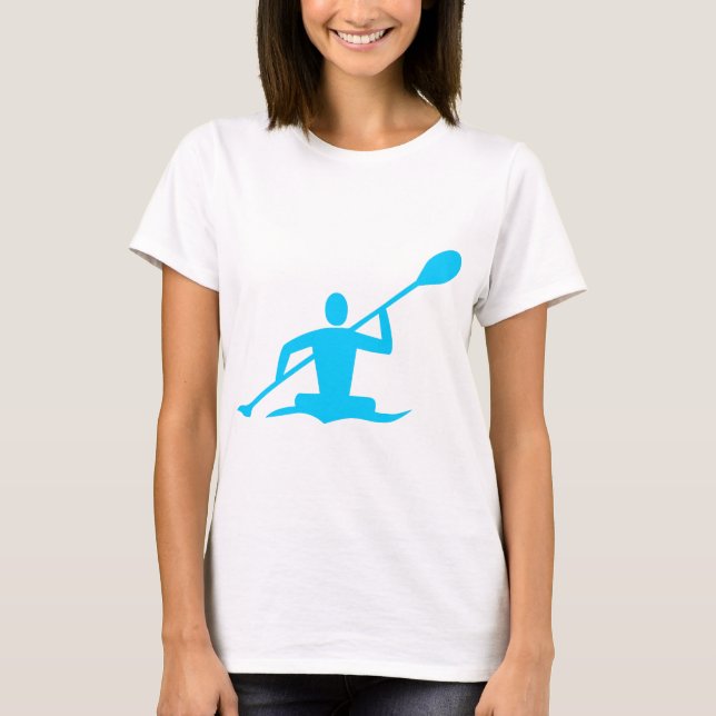 T-shirt Kayak - Ciel bleu (Devant)