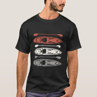 T-shirt Kayak Kayak Et Paddle