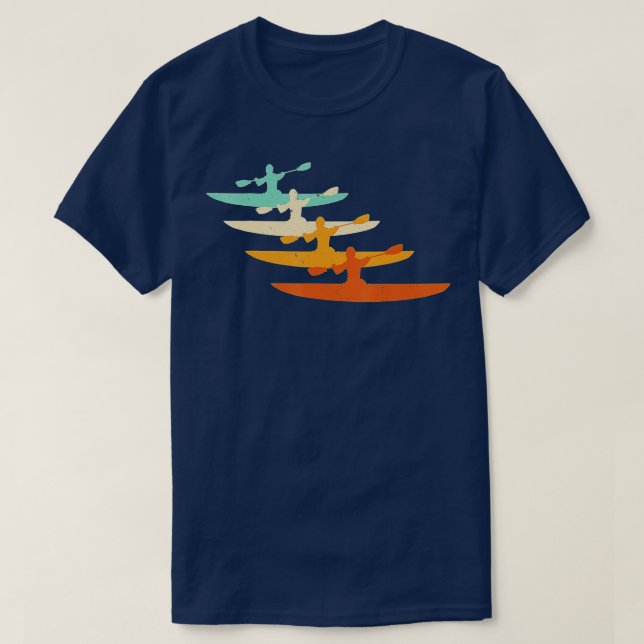 T-shirt Kayak Kayak Kayaker Canoë Canoë Canoë Paddle (Design devant)