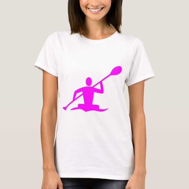 T-shirt Kayak - Magenta (Devant)