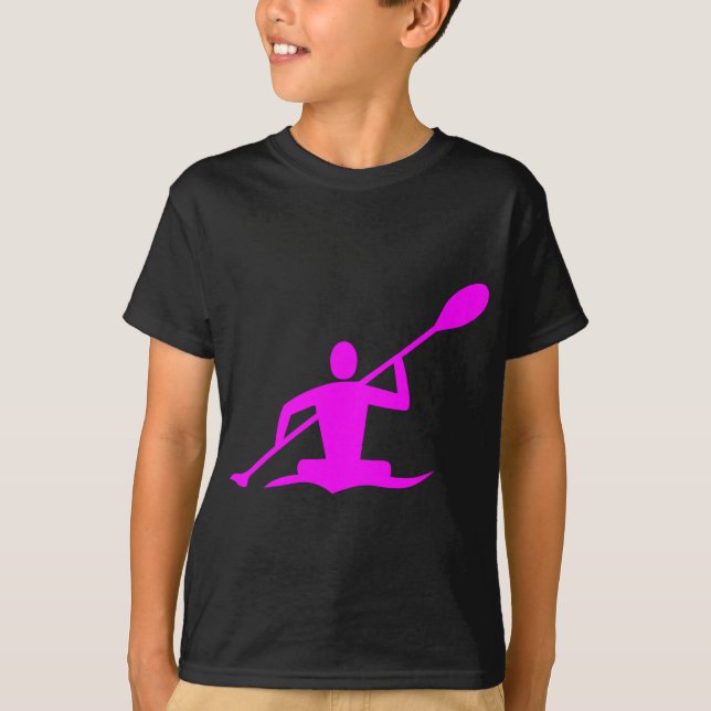 T-shirt Kayak - Magenta (Devant)