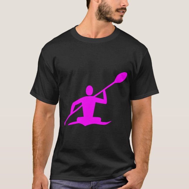 T-shirt Kayak - Magenta (Devant)