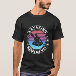 T-shirt Kayak me mouille Retro Vintage Kayak Noël