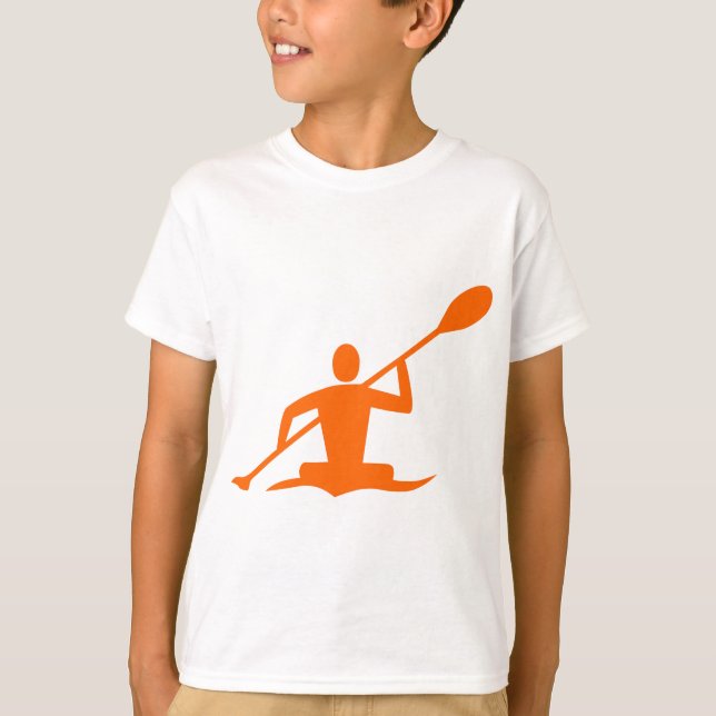T-shirt Kayak - Orange (Devant)