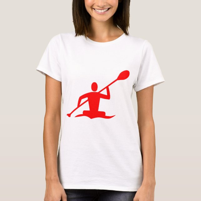 T-shirt Kayak - Rouge (Devant)