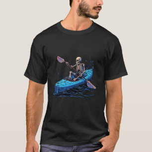 T-shirt Kayak Skeleton Kayak Canoë Canoë Skeleton