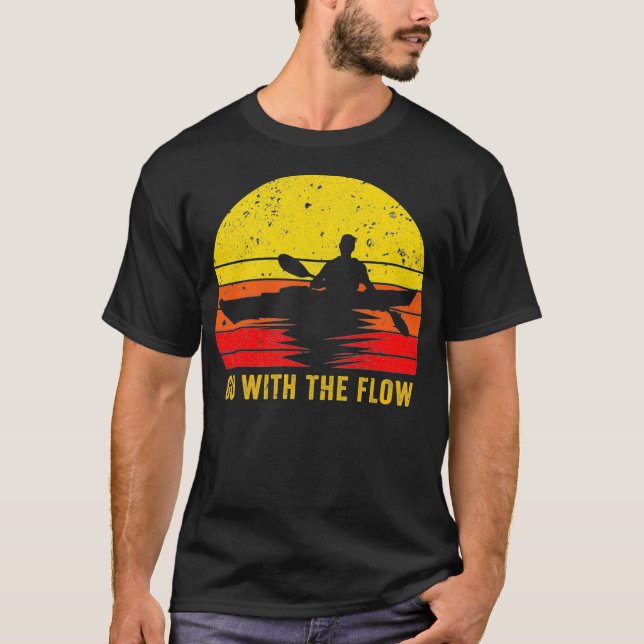 T-shirt Kayak Whitewater Canoë cadeau Kayaker Kayaking P (Devant)