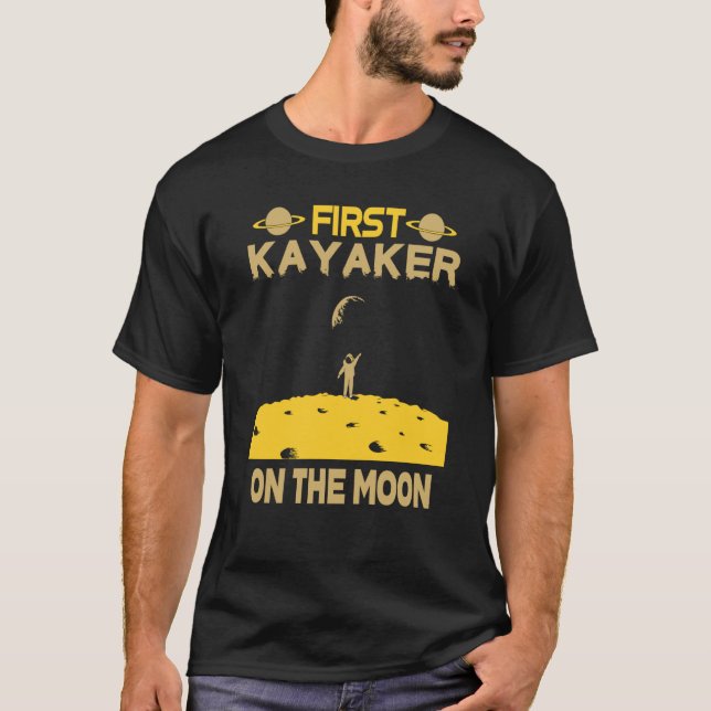 T-shirt Kayaker On The Moon (Devant)