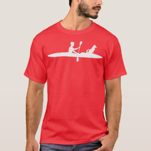 T-shirt Kayaking avec chien Funny Kayak Lover Idée cadeau