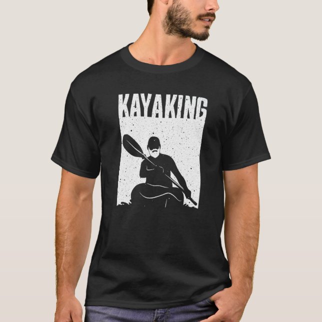 T-shirt Kayaking For Men Women Kayak Rafting Row (Devant)