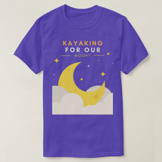 T-shirt Kayaking For Our Moony  (Design devant)