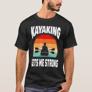 T-shirt Kayaking Me Donne Forte Paddel Rétro Ensemble Sole