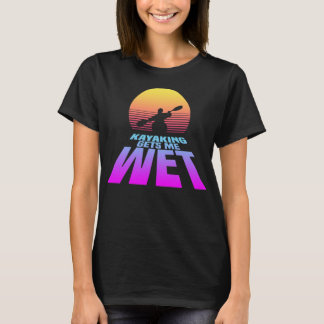 T-shirt Kayaking M'Enlève Humide (Synthwave)