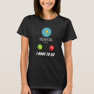 T-shirt Kazakhstan Drapeau Souvenir Le Kazakhstan Appelle