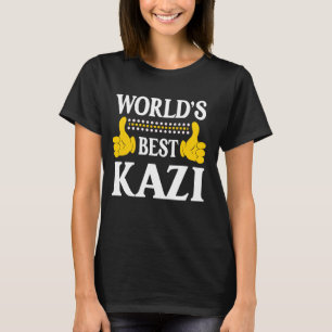 T-shirt Kazi Nom personnel Funny Prénom World's Best K