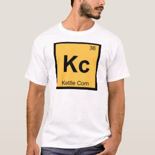 T-shirt Kc - Chimie du maïs de Kettle Symbole de table pér