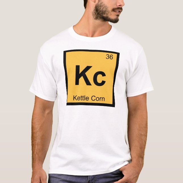 T-shirt Kc - Chimie du maïs de Kettle Symbole de table pér (Devant)