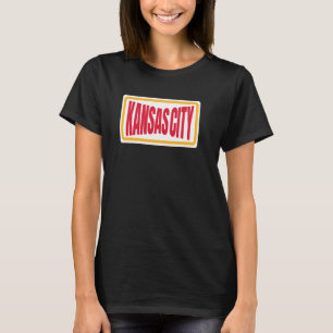 T-shirt Kc Red Kansas City Red Yellow Retro Fun Stripes Ka