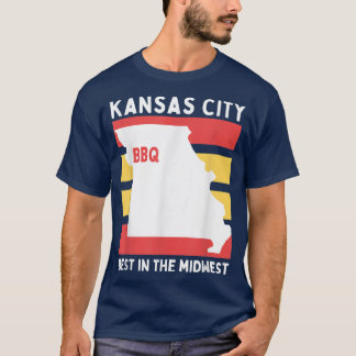 T-shirt KCMO, Midwest BBQ Vaches Vaches Vin Chiens de poul