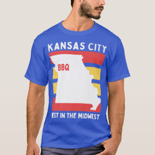 T-shirt KCMO, Midwest BBQ Vaches Vaches Vin Chiens de poul
