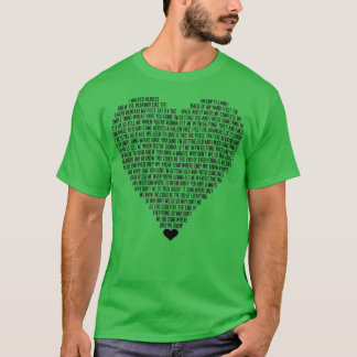 T-shirt Keane Somewhere Only We Know musique chant d'amour