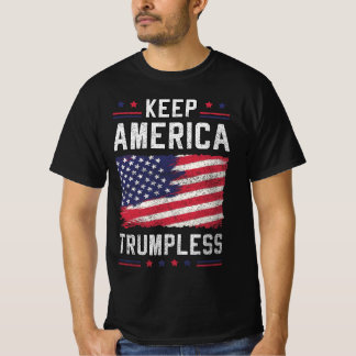 T-shirt Keep America Trumpless Political USA Drapeau 4 jui