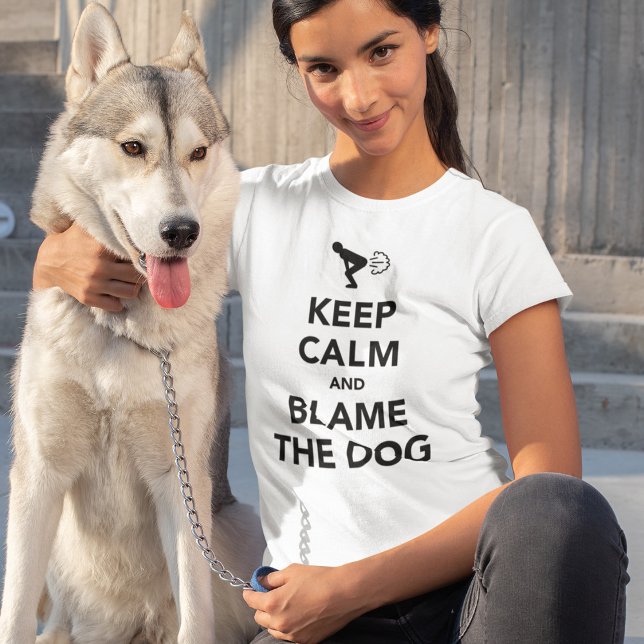 T-shirt Keep Calm and Blame The Dog (Créateur téléchargé)