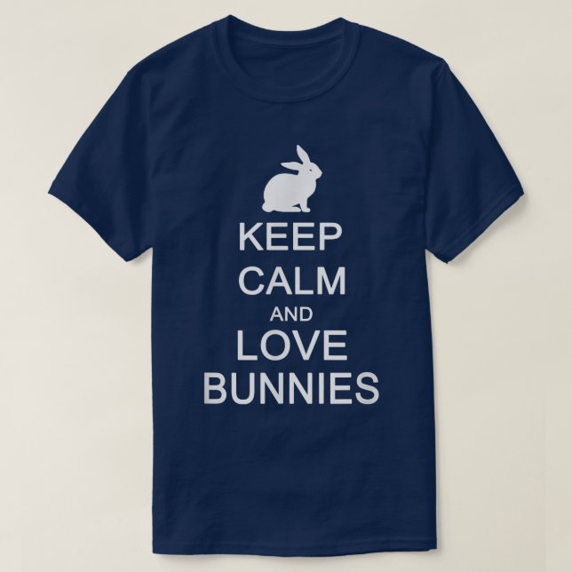 T-shirt Keep calm and love Bunnies  (Design devant)