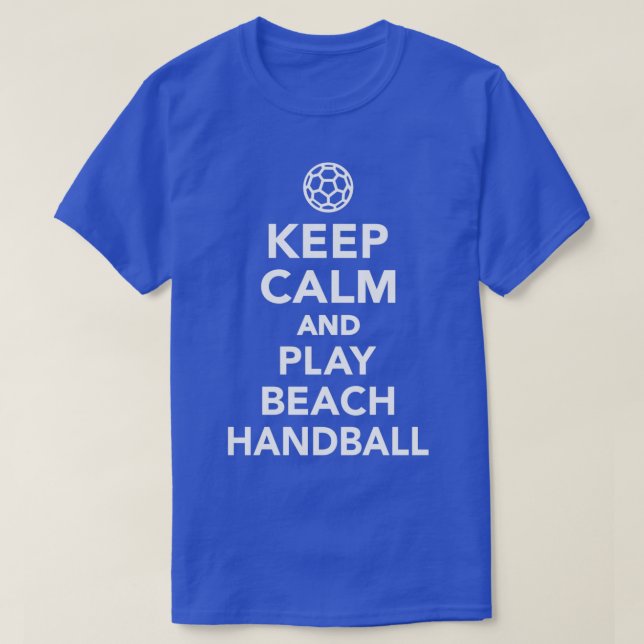 T-shirt Keep calm and play Beach handball (Design devant)