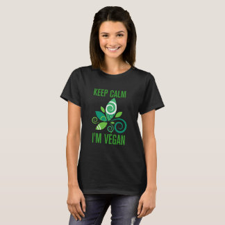 T-shirt Keep calm i'm végan