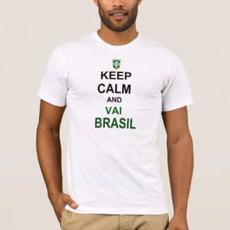 T-shirt Keep calm va Brésil