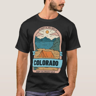 T-shirt Keep Colorado Wild Retro Vintage Camping Nature Ov
