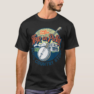 T-shirt Keep Pickin' - Floyd Country Store Vintage Banjo G