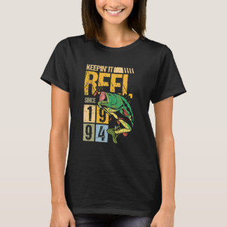 T-shirt Keeping It Reel Since 1994 Vintage Fishing Fish Fi