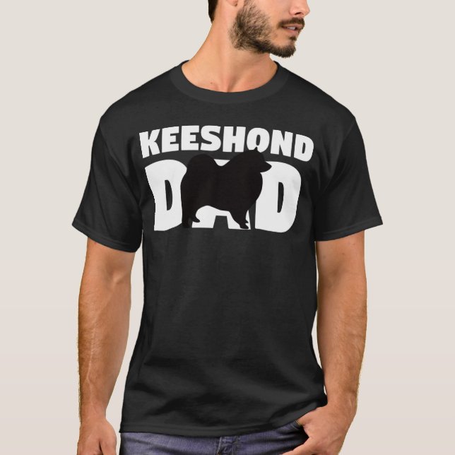 T-shirt Keeshond  for Dog Father Keeshond Dad  Keeshond (Devant)