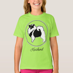 T-shirt Keeshond Graphics - Cute Original Chig Art