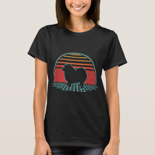 T-shirt Keeshond Retro Vintage Amoureux des chiens 80s Sty