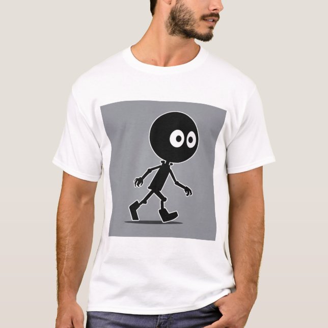 T-shirt Keith Haring x Bape Cartoon Logo T-Shirt" (Devant)