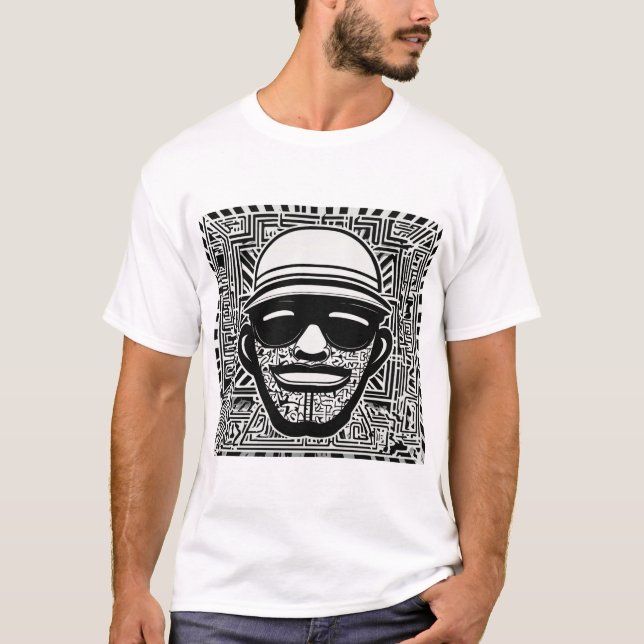 T-shirt Keith Harring style japonais Bape graffiti (Devant)