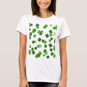 T-shirt Kelly green "Shamrocks en train de tomber"