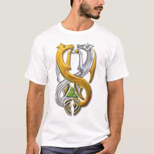 T-shirt Kelpie or et argent