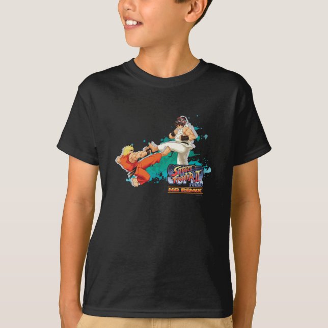 T-shirt Ken contre Ryu 2 (Devant)