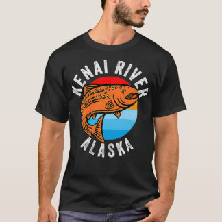 T-shirt Kenai River Alaska Pêche Saumon Angler