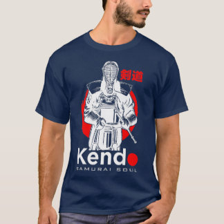 T-shirt Kendo Samurai Soul Guerrier Martial Arts Japonais 