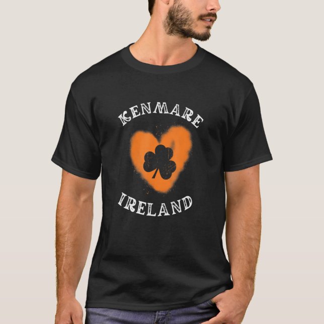 T-shirt KENMARE KERRY Shamrock Football gaélique et hurlem (Devant)