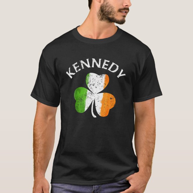 T-shirt Kennedy Nom Don Lucky Irish Pride T Shirt (Devant)