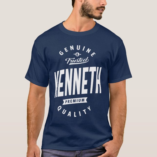 T-shirt Kenneth Nom personnalisé Cadeau d'anniversaire (Devant)