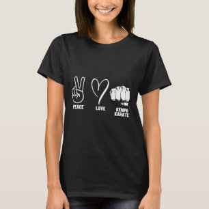 T-shirt Kenpo Karate Coach Peace Love American Kenpo